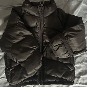 Black Puffer Jacket 3-6m